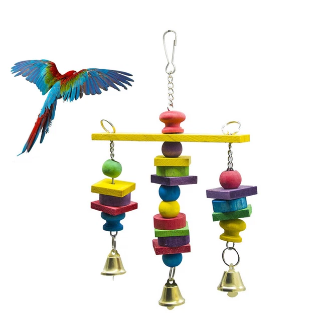 1pc Papagei Spielzeug Papagei Block Spielzeug Vogel Käfig Spielzeug