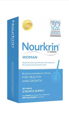 Nourkrin mujer para el crecimiento del cabello 180 tabletas 3 meses suministro caducidad 06/2024