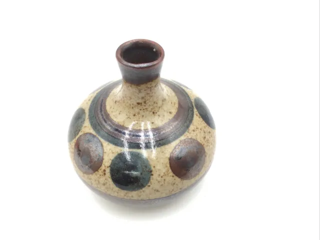 Vintage OMC Japan Otagiri Pottery Bud Vase, sticker Hand Crafted Japan
