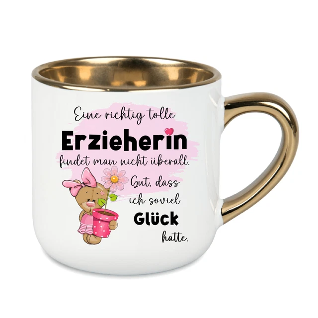 Abschiedsgeschenk-Tasse Für Erzieherin – „Hart Zu Finden, Schwer Zu Verlassen“, Spülmaschinenfest, Beidseitig Bedruckt