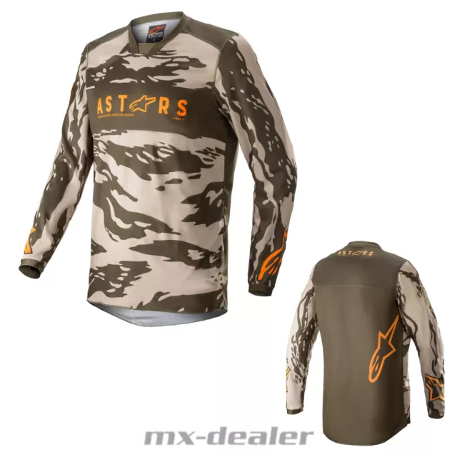 Alpinestars Kinder Jersey Racer Tactical Camo Sand Trikot MX MTB BMX Motocross