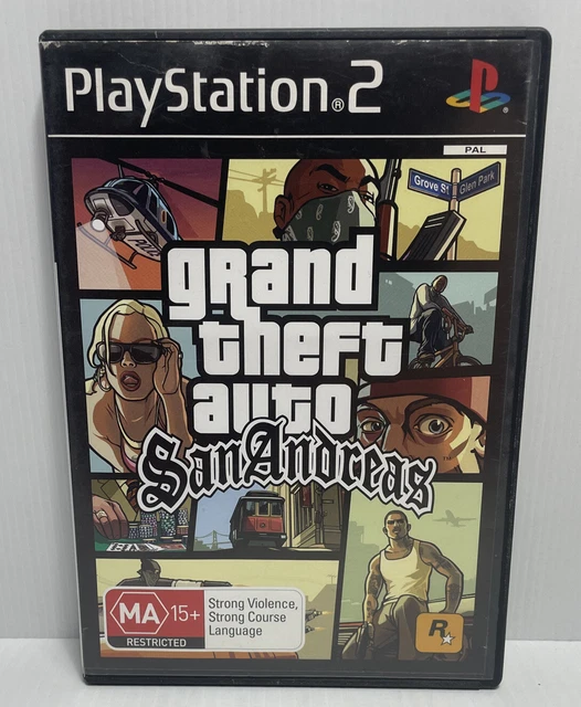 GRAND THEFT AUTO GTA San Andreas PlayStation 2 PS2 - No Manual Or Map ...