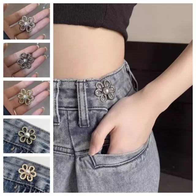 BUTTON CLASPS PANTS Button Tightener Jean Buttons for Loose Jeans