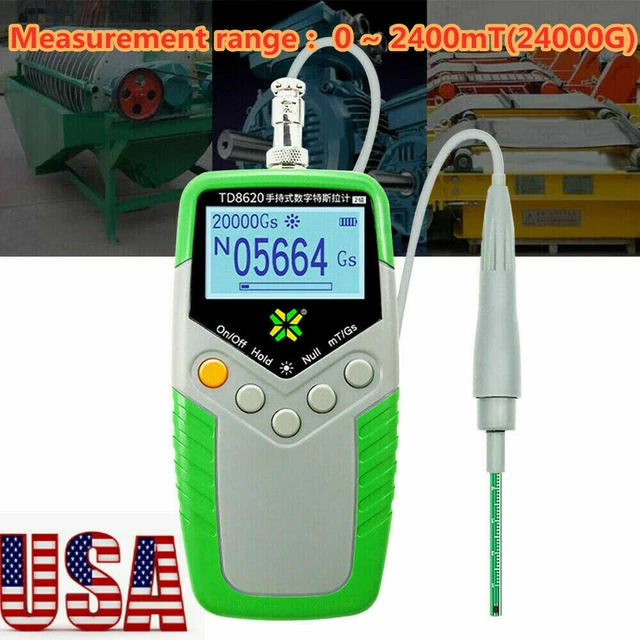 Hand-held Digital Gauss Meter TD8620 Magnetometer Surface Magnetic Field Tester