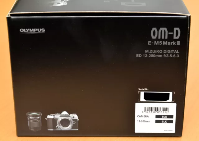 NEU * OVP * Olympus OM-D E-M5 Mark III Kit mit ED 12-200 mm f/3,5-6,3 * schwarz