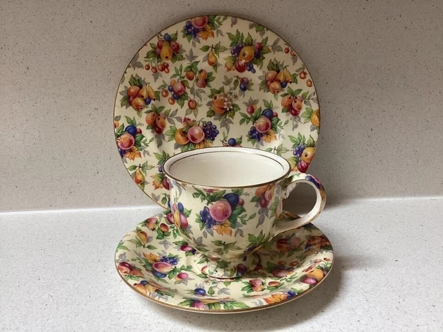 Vintage Royal Winton Evesham Chintz Trio