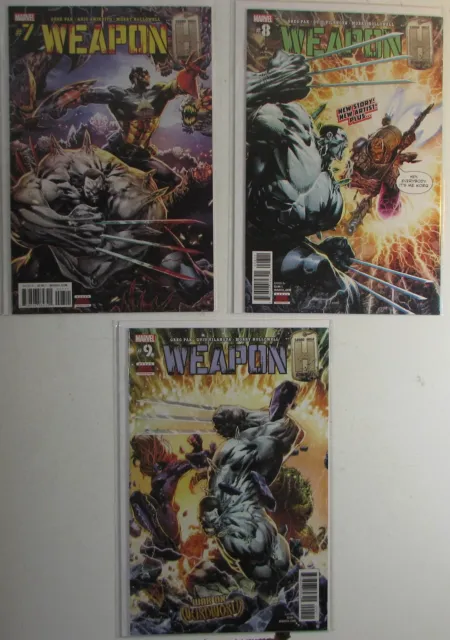 Weapon H Lot of 3 #7,8,9 Marvel Comics (2018) NM 1st Print Comic Books
