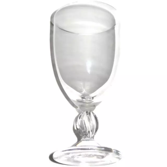 Lalique French Crystal FREJUS Twist Stem Wine Glass, 6 1/8"