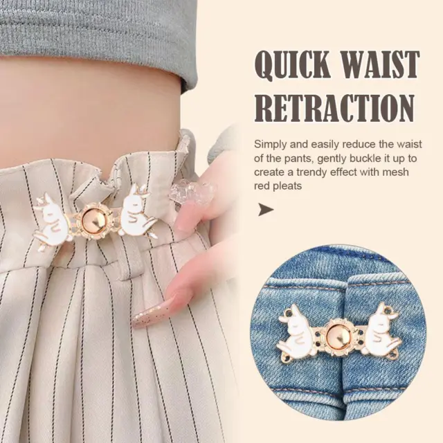 Pant Waist Tightener Instant Jean Button Adjustable Waist Buckle Button  Adjuster