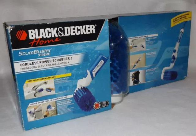 Black & Decker Scum Buster S500 Cordless Power Scrubber 3.6V Cleaner NEW  Open Bx