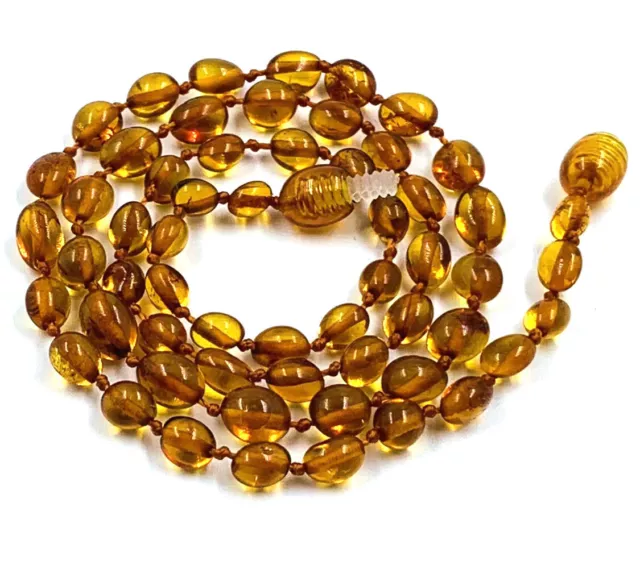 Natural Baltic Amber Necklace Amber Adult Jewelry Polished amber beads