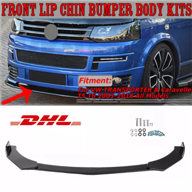 Für VW TRANSPORTER T4 T5 T6 UNTERE SPORTLINE FRONT SPLITTER SPOILER STOSSFÄNGER