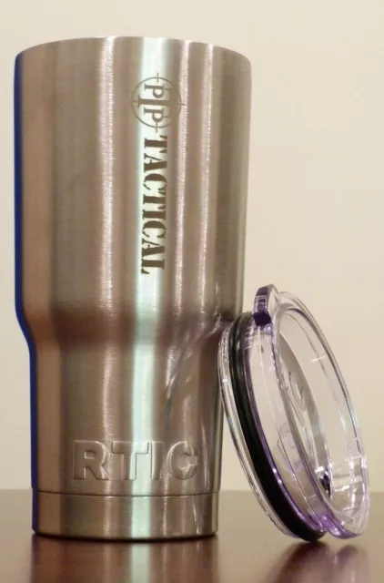 20 oz. RTIC Stainless Steel Insulated Tumbler with PTP Tactical Engraved LOGO