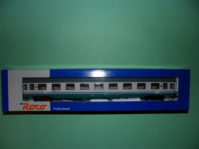 Voiture Voyageurs Roco EUROFIMA Z1 2ème Classe – OBB 44666-6 – Échelle HO