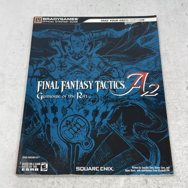 Final Fantasy Tactics A2 grimoire of the rift Brady Official Strategy Guide