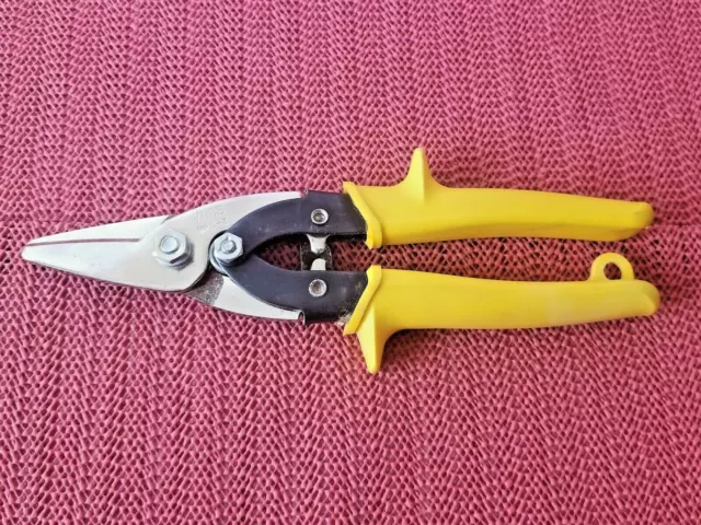 Wiss Straight Cut Mpc-3 Aviation Snips Made In The Usa Yellow Handle