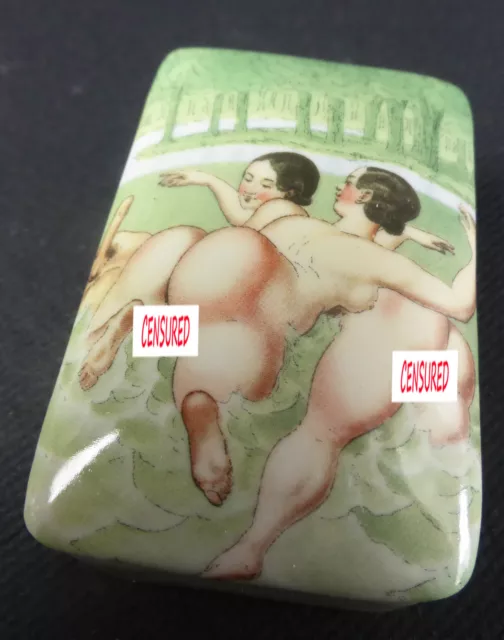 BOITE PORCELAINE STYLE Art Deco Erotique Libertine Peter Fendi 914-11B Pill Box EUR 20,00 - PicClick FR