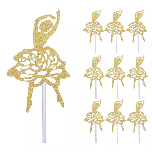 10 Pcs Chic Fashion Lovely Cake Picks Festival Party Birthday