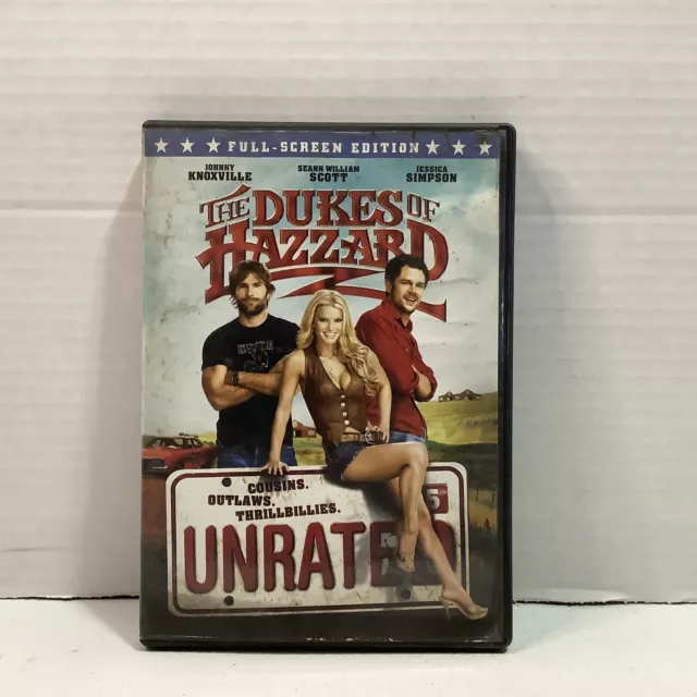 The Dukes Of Hazzard (Unrated Full Screen Edition) DVD, MULTIPLES SHIP/FREE!