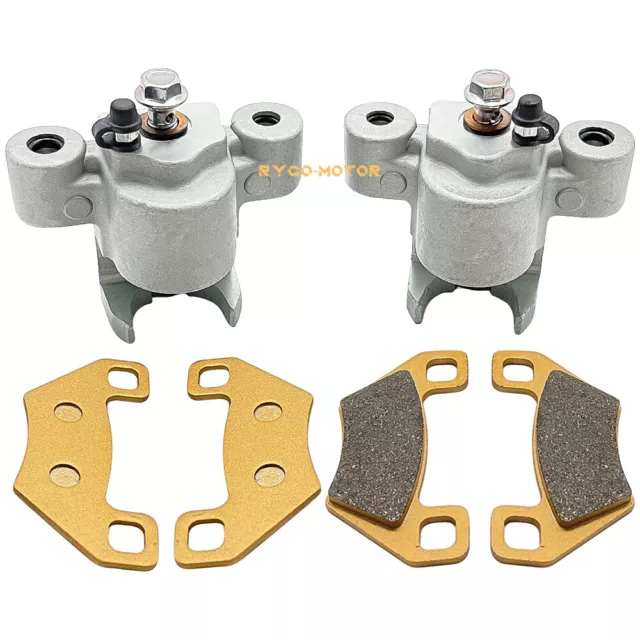 Front Left Right Brake Calipers W/Pads for Arctic Cat 0502-949 0502-948