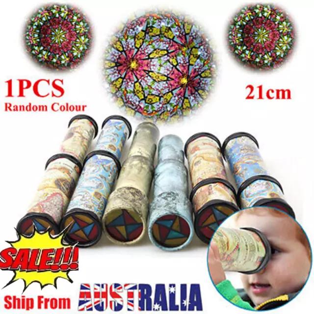 21cm Kaleidoscope Classic Magic Puzzle Game Triple Prism Kid Toy Rotate interior