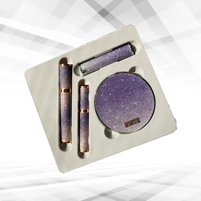 5 pz set trucco in polvere pressata ombretto set rossetti set mascara