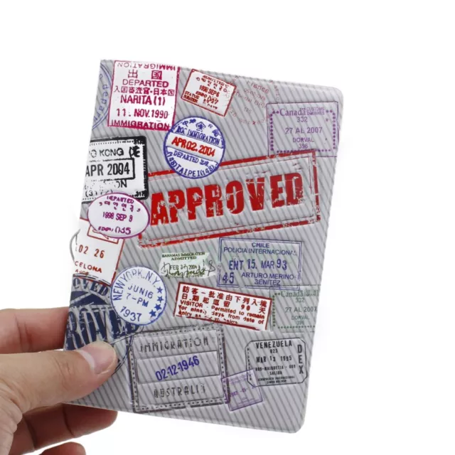 Travel Visa Approved 3D Passport Holder Protect Cover Trip ID Card Document Case