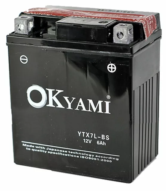 Batteria Okyami Ytx7L-Bs Honda Pantheon 4T @ Chiocciola Dylan Ps Sh 125 150