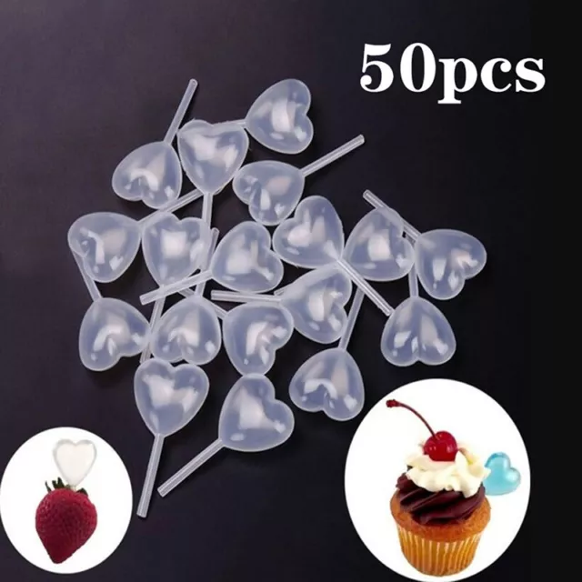 50 Pcs/pack Ice Cream Jelly Milkshake Droppers Straw Dropper For Cake Disposable
