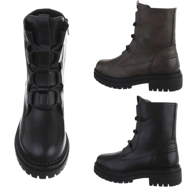 ANFIBI IN ECOPELLE senza lacci scarpe da donna stivali stivaletti