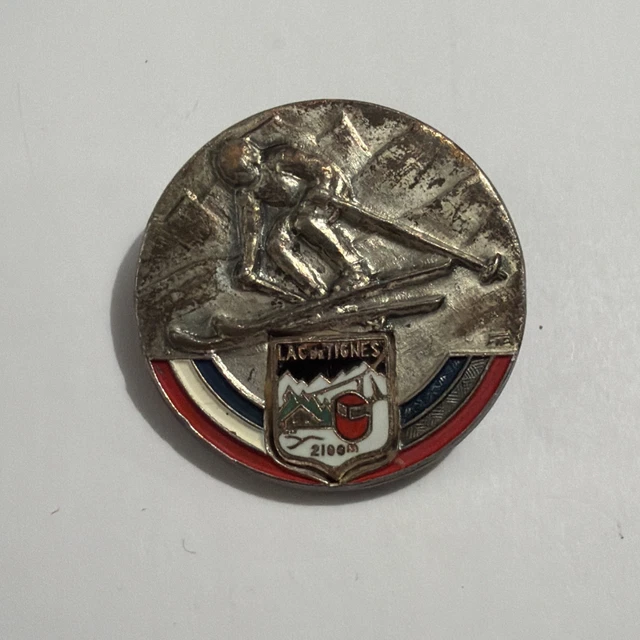 Grand Insigne Ski Montagne Dauphiné Augis Lyon – Années 1930/40 – Authentique