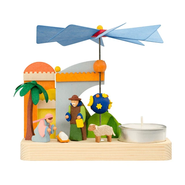 Nativity Small Tealight Pyramid