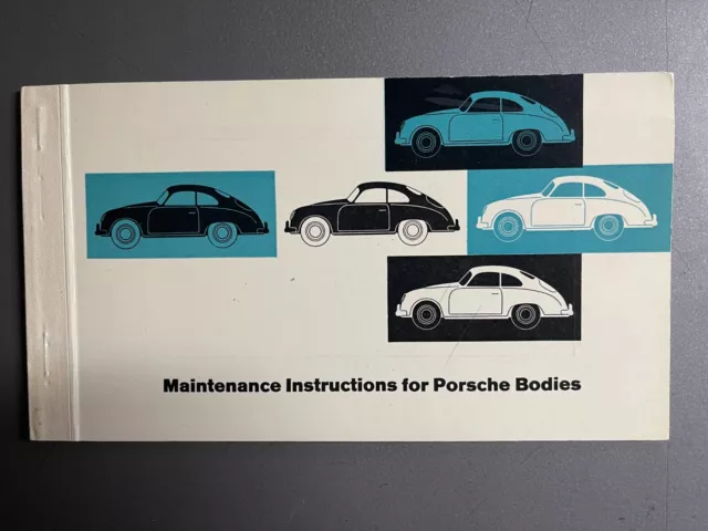 1955 Reutter Porsche Maintenance Showroom Sales Brochure, Prospekt - RARE!! XLNT