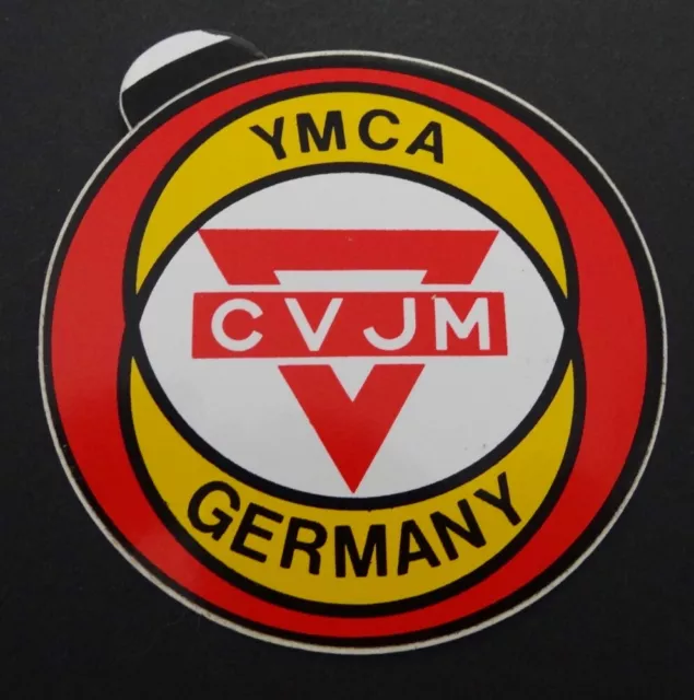 Werbe-Aufkleber CVJM Deutschland YMCA Christlicher Verein junger Menschen 80er