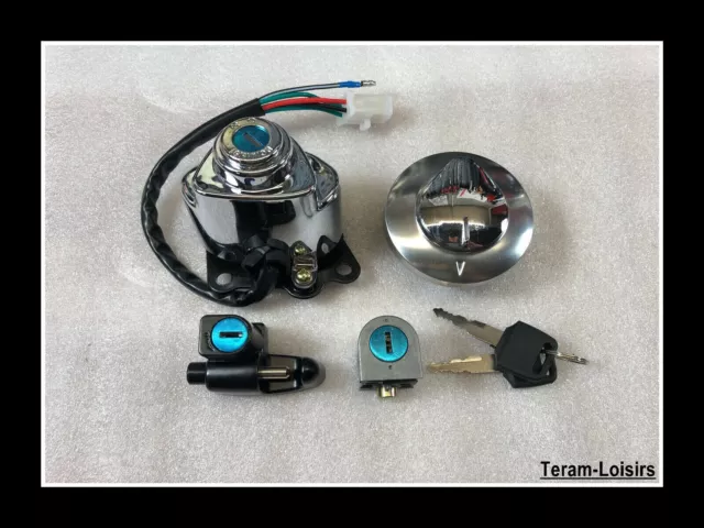 Kit Neiman Clé Bouchon Serrure pour Honda VT 600 Shadow de 1988 à 2008 NEUF