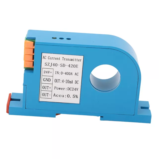 AC Current Transmitter 4‑20mA Output Single Phase AC Current Transducer Sensor♫