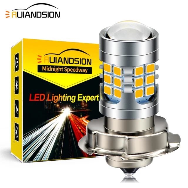 Ampoule LED BA20S 12 LED 5730 Pour Phare Moto - Blanc 6000K - 6-24V DC - Neuf