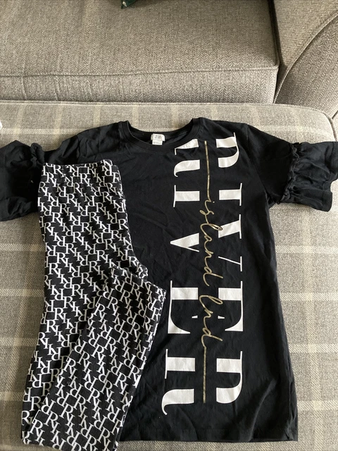 River Island girls set outfit age 9-10 leggings and top tshirt.