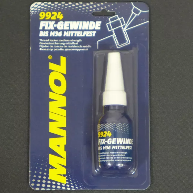 Mannol Fix-Gewinde Schraubensicherung 1x 9924 mittelfest bis M36 10ml