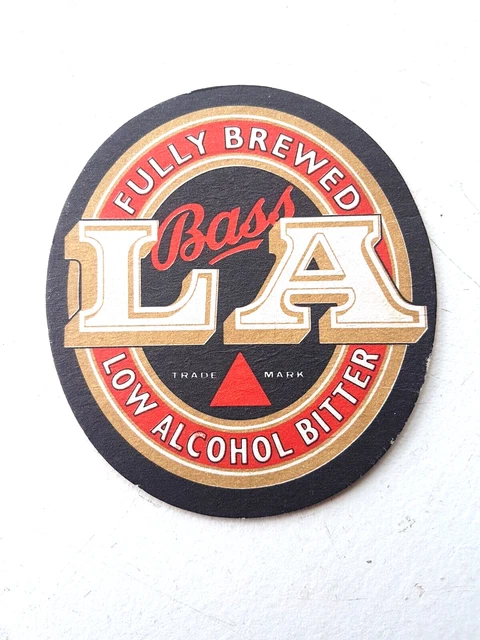 Vintage BASS  - LA Low Alcohol Bitter ... Cat No'266 Beer mat / Coaster