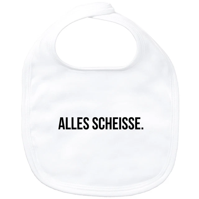 Bavaglino bambino tutto schifo scritta idea regalo souvenir compleanno Weihna