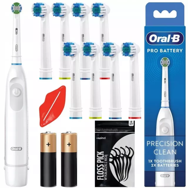 Oral-B Pro DB5 Cepillo de Dientes Eléctrico Blanco + 8 Puntas de Recambio