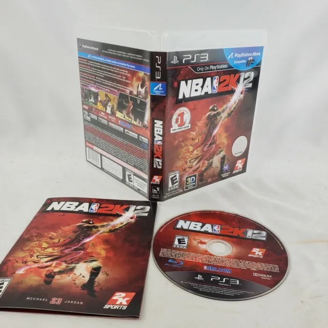 Nba 2K12 Playstation 3 Ps3 Complete In Box W/ Manual Cib Very Good