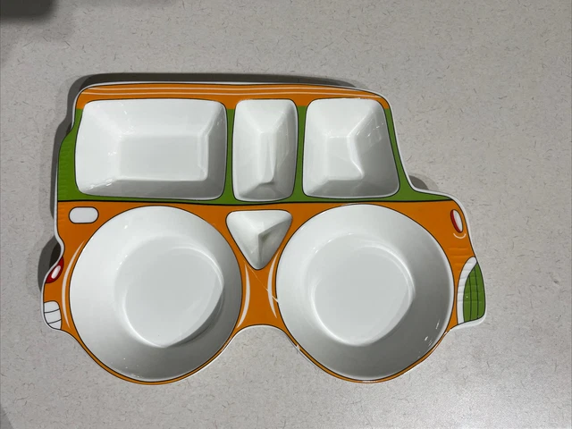 Geteilte Platte Auto Jeep Kinder Keramik Kinder Geschirr