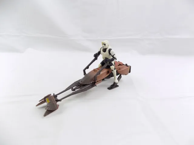 Like New Star Wars Power of the Force Speeder Bike with Biker Scout Figure