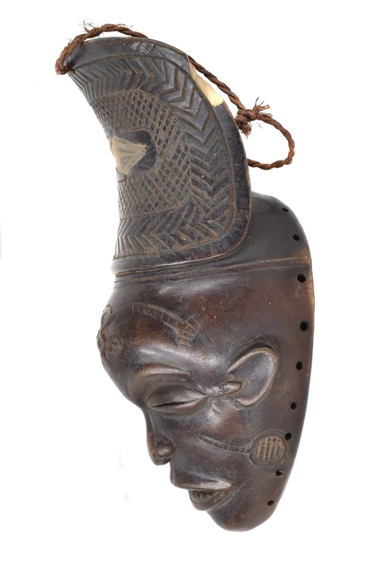 Chokwe Mask Mwana Pwo with Headdress Angola African Art 4
