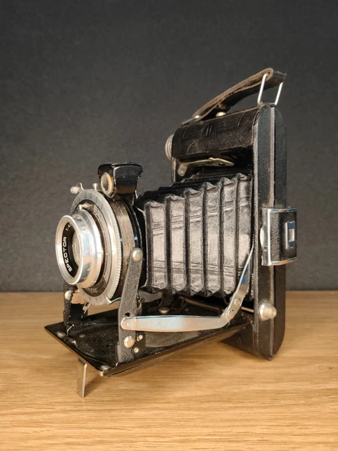 Ancien Appareil Photo à Soufflet LUMIÈRE SPECTOR - Objectif 1:45 F=105 - Pour Décoration