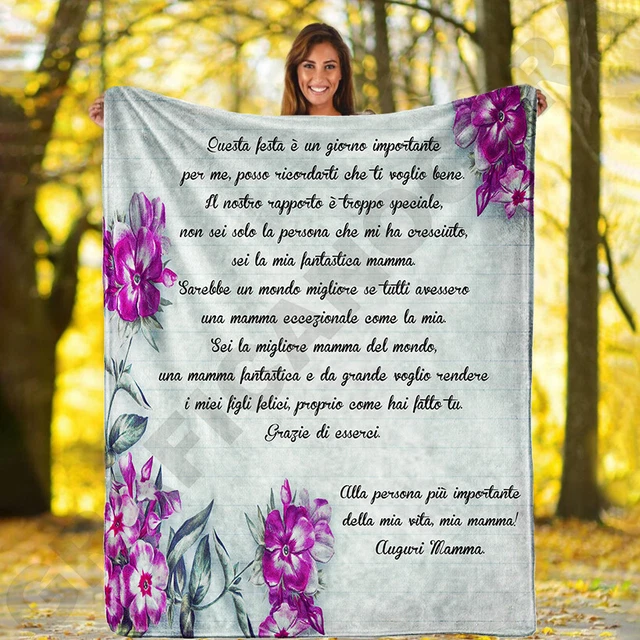 Coperta Per Mamma In Flanella - 130x150 Cm, Regalo Perfetto Per Festa Della Mamma - Foto 9