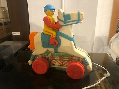 Chicco CHICCO VINTAGE ANNI 60 CAVALLO CON FANTINO Pull Toy EPOCA 