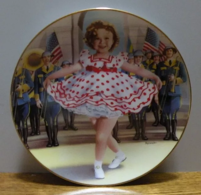 Shirley Temple "Stand up and Cheer" Plate Danbury Mint Collection plate # A6051